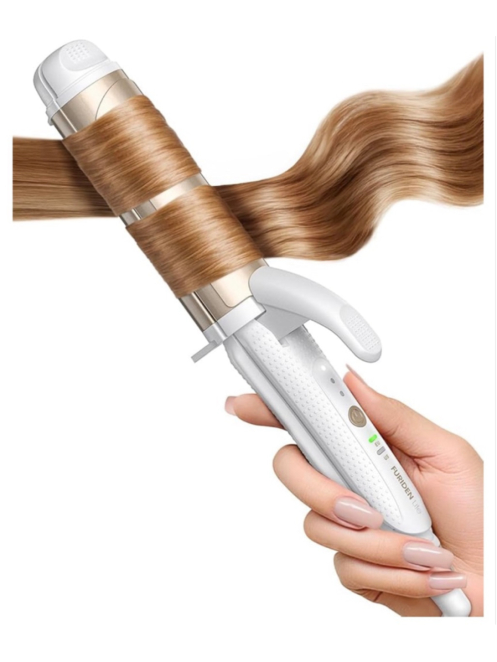 NEW Lite Dual-Voltage Curling Iron & Straightener Ceramic Wide Barrell 1.5”